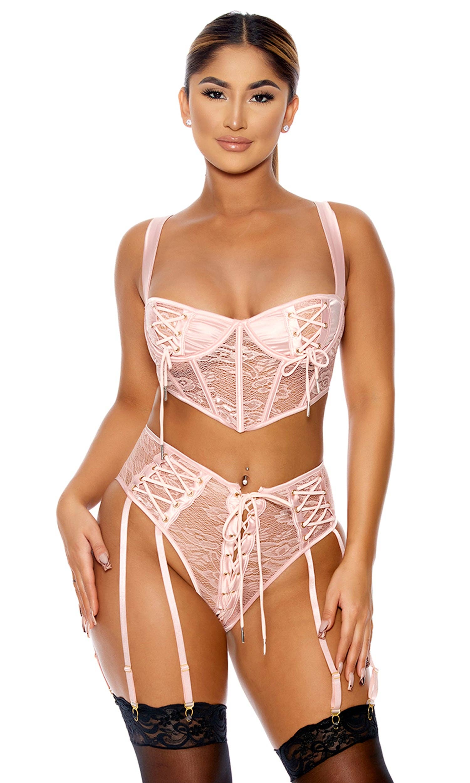 Just Cinch Me Lingerie Set-3