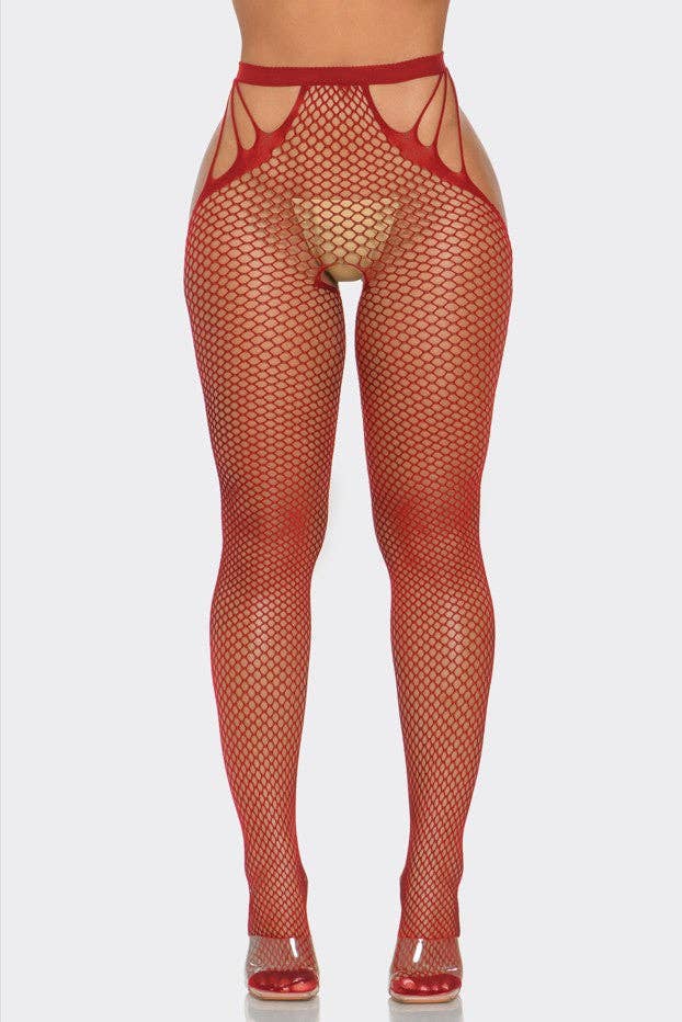 What A Catch Tights Red-3