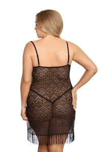 black chemise AA051954 - 5XL/6XL-1