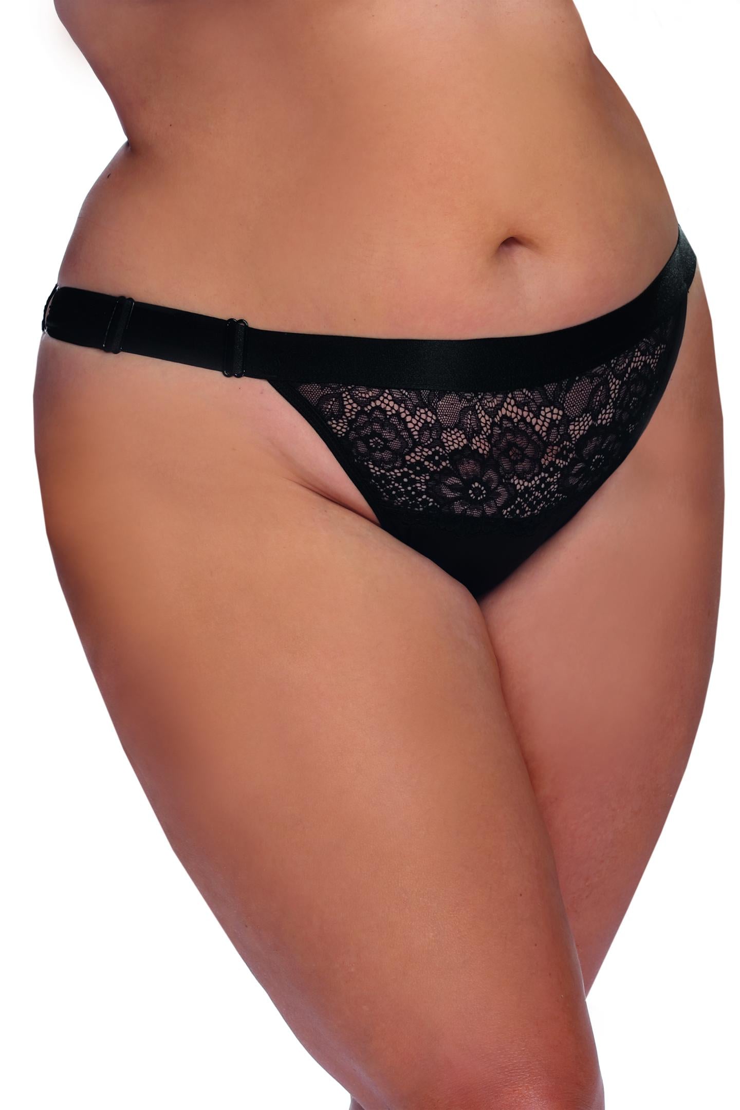 black Knickers with lace AA053643 - 3XL/4XL-0