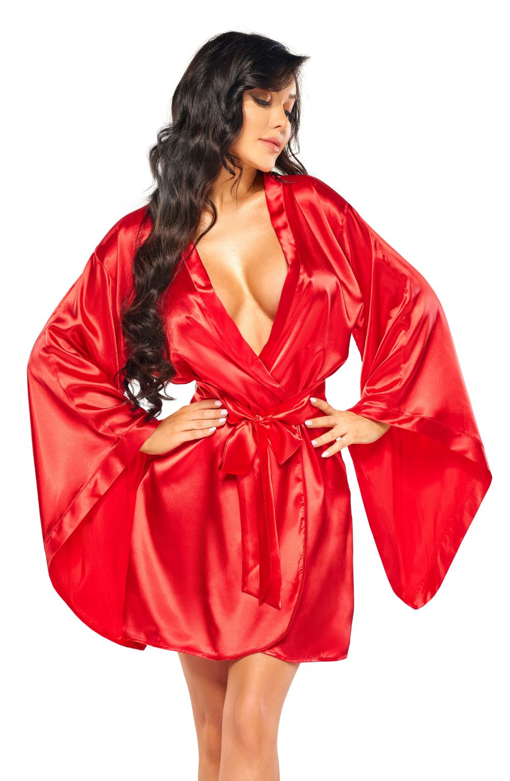 Beauty Night BN6664 Samira Peignoir Red-9