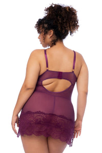 wine red Nighty - MAL7554XWINE - 3XL/4XL-1