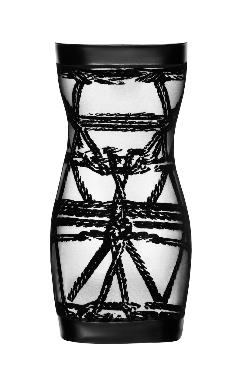 F359 Bondesque Off-shoulder mini dress - 3XL-1