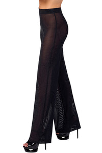 F374 Onyx Sheer Palazzo trousers - 3XL-7
