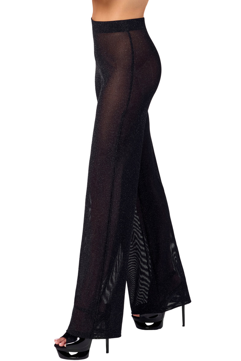 F374 Onyx Sheer Palazzo trousers - 3XL-7