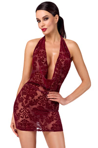 F385 Kink Royal cascade mini dress red - 3XL-2