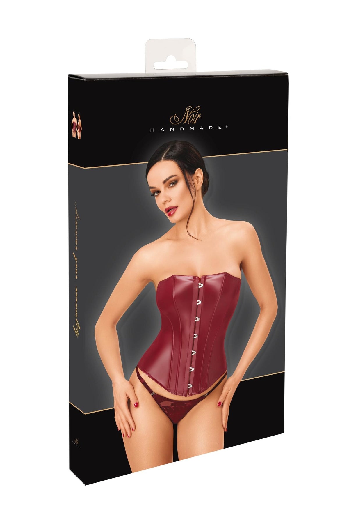 F398 Bordeaux Affair Boned Corset - 3XL-6