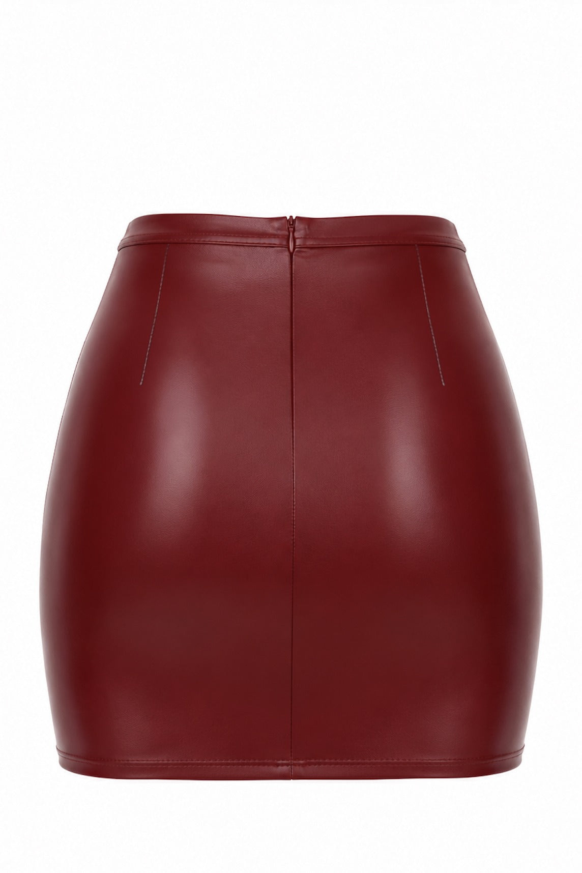 F399 Bordeaux Affair Mini Skirt - 3XL-1