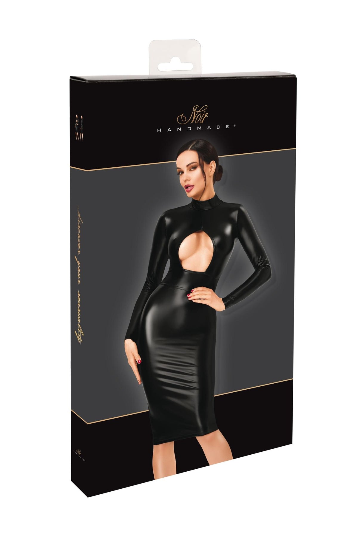 F401 Dark Affair Midi Dress - 3XL-7