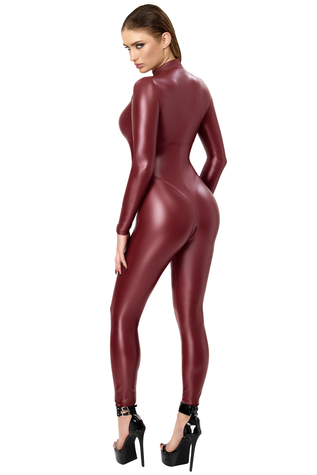 F395 Dark Romance Three-Way Zip Catsuit - 3XL-3