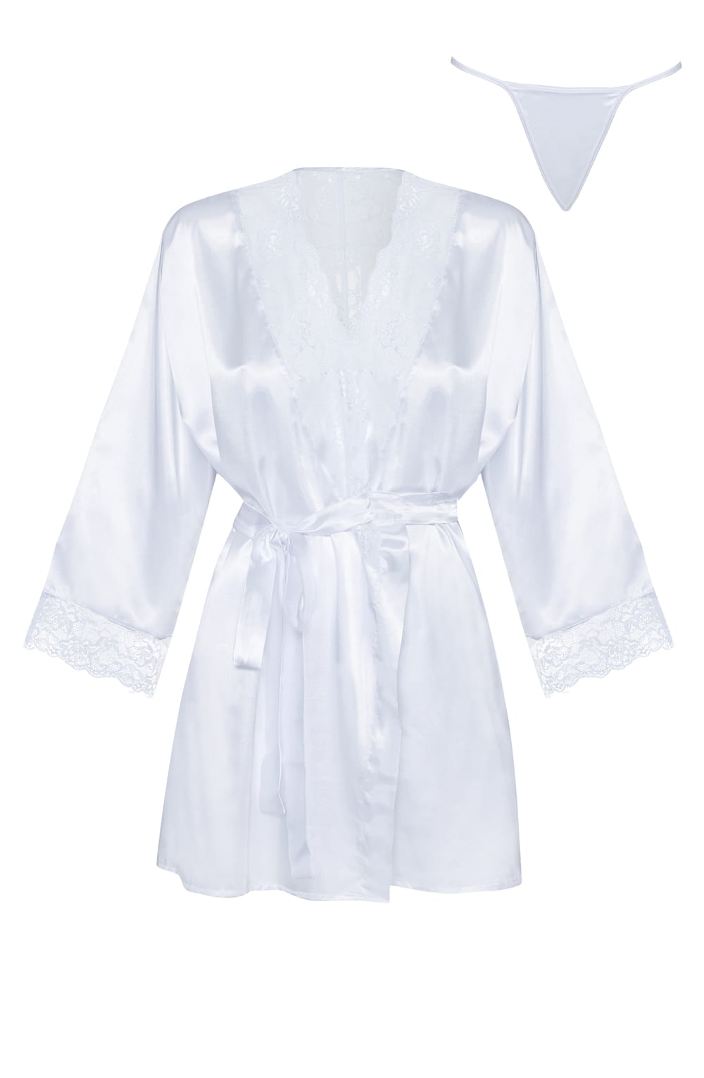 Beauty Night BN6672 Sherie Peignoir White-2