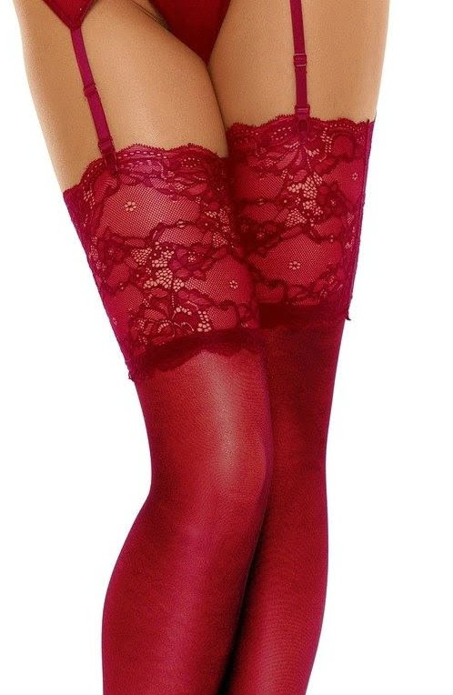 Beauty Night BN6543 Romance Stockings Cherry-2