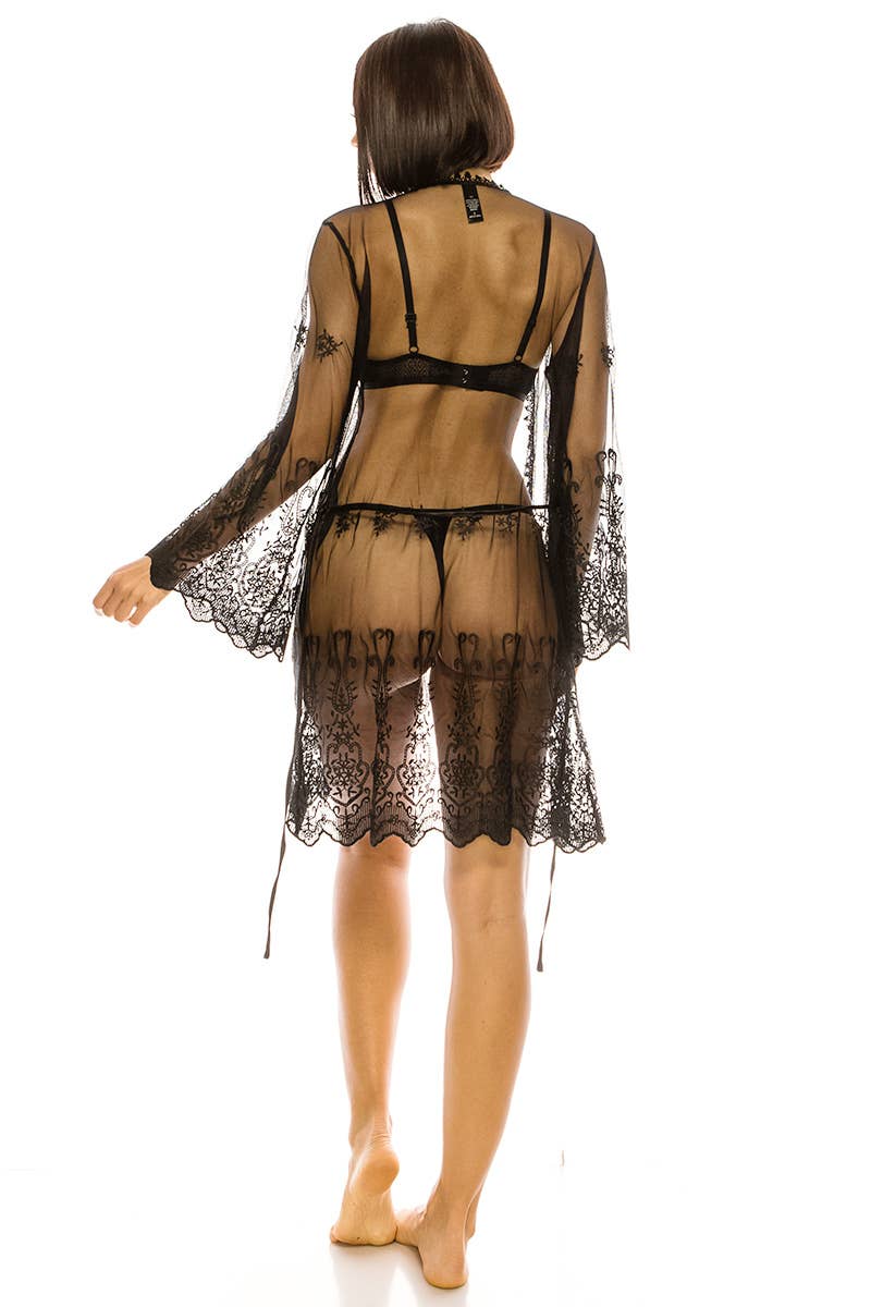 Mesh & Embroidery Robes-1