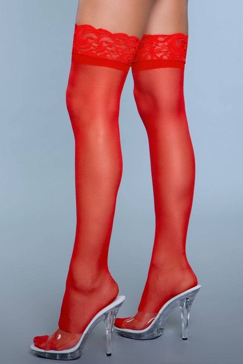 Keep A Secret Thigh Highs Red-3
